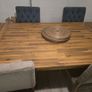 Solid oak Table with 4 chairs Image 2