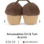 New Jellycat Amuseable Ort & Tum Acorns Image 3