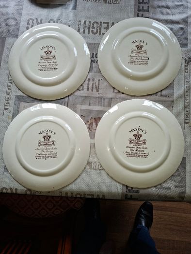 Beautiful 4 Old Masons Game Birds Plates, Enthusiasts and collectors Postage Available or Collection,
