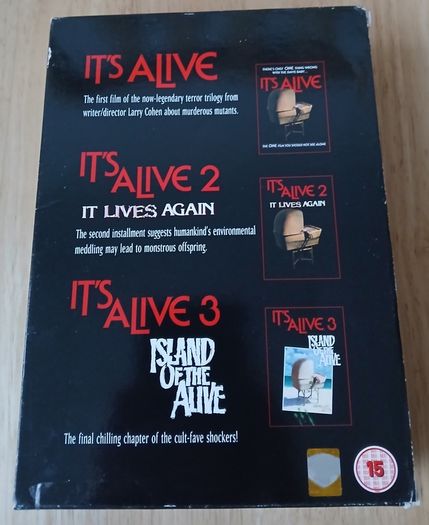 It's Alive Collection DVD Box Set Larry Cohen 3 Films It Lives Again Island of the Alive