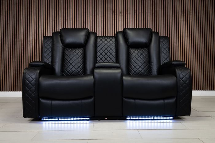 2 Seater Ashbyrne Electric Leather Recliner Sofa