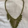 Vintage Green Crystal Necklace Image 2