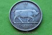 Ireland 1942 year Silver Shilling.Low mintage.