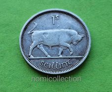Ireland 1942 year Silver Shilling.Low mintage.