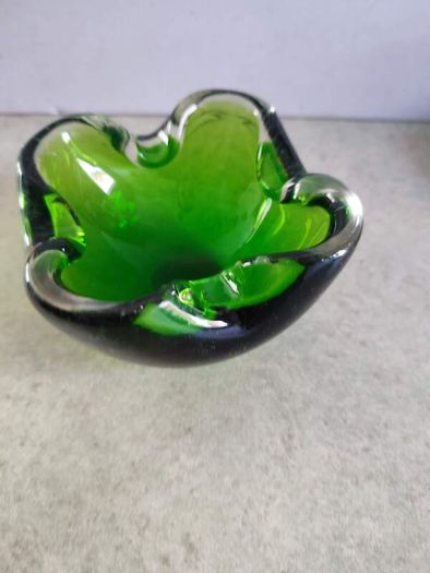 1960s Green Ashtray Vide Poche Designed By Flavio Poli For Seguso
