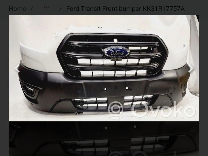 Mk8 ford transit front bumper and grill