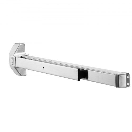 Push Bar Door Locks, Stainless Steel Panic Bars for Exit Doors, with Exterior Lever and 3 Keys, Push Bar Panic Exit Device Door Hardware for Metal Wood Door, for Left and Right Handed Doors