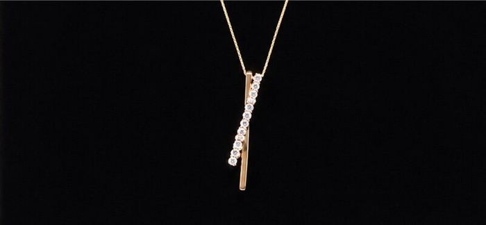 9ct Gold diamond chain