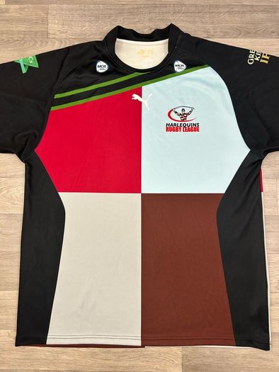 Vintage Puma Harlequins Rugby League Jersey Shirt Mens XXL