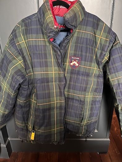 Vintage 1990s Tommy Hilfiger Reversible Down Puffer Coat