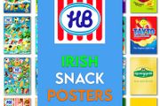 HB Ice Cream &amp; Irish Snack Posters - A4 / A3 Prints
