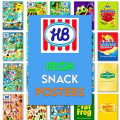 HB Ice Cream & Irish Snack Posters - A4 / A3 Prints