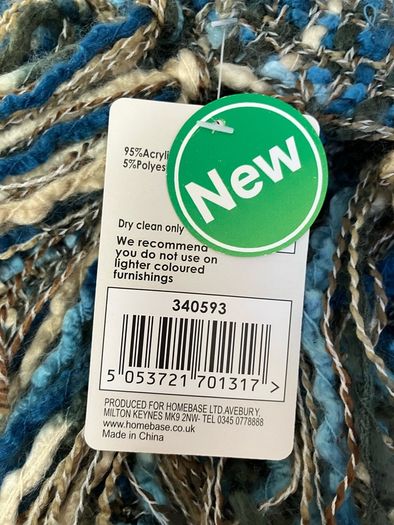 Blue throw/blanket