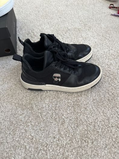 Karl Lagerfeld unisex real leather shoes (UK 1/Eu 33/21cm)