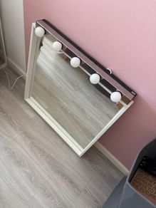 ikea mirror with lights