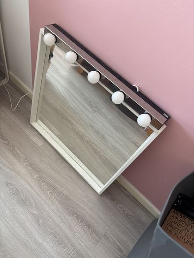 ikea mirror with lights