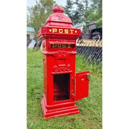 Cast Iron Pillar Post box Red CH R 1702B R