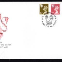1993 Great Britain Scotland Regional Definitive Stamps (Machin) Royal Mail Addressed First Day Cover (FDC)