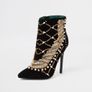 River island black embellished skinny boots  brand new limited edition Image 2