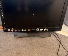 walker 32 inch old scart connection tv