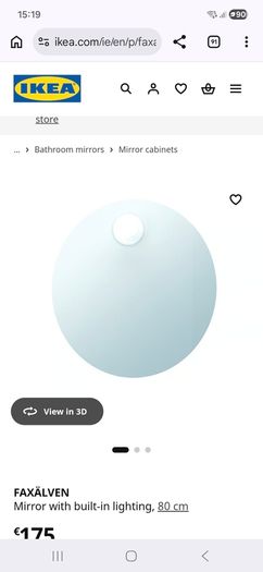 Ikea Faxalven mirror 80cm
