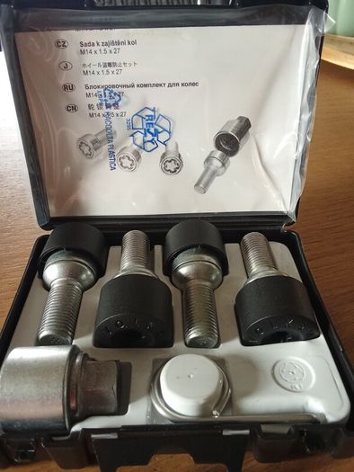 Genuine VW Audi Wheels lock nuts.