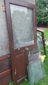 exterior wood door