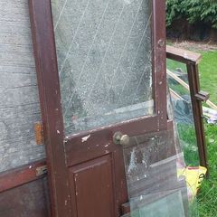 exterior wood door