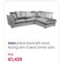 Pillow Back Corner Sofa Image 3