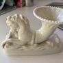 Belleek porcelain seahorse cornucopia vase Image 3