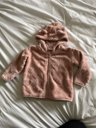 Pink baby girls fleece