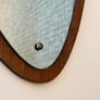 Vintage Retro Mid Century Asymmetrical Teak Mirror Image 2