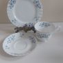 Beautiful Vintage Mix and Match Bone China 21 Piece Teaset in Shades of Pale Blue Florals Image 10
