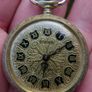 Vintage Diane Womens Gold Tone Pendant Wind Up Mechanical Watch - in working order Image 2