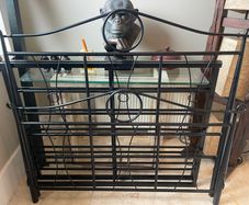 Beautiful Black Solid 4Ft Small Double Metal Bed Frame - Can Deliver