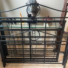 Beautiful Black Solid 4Ft Small Double Metal Bed Frame - Can Deliver