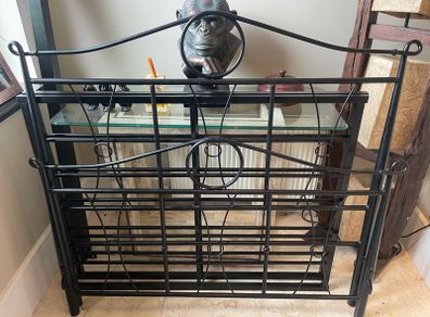 Beautiful Black Solid 4Ft Small Double Metal Bed Frame - Can Deliver