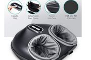 Shiatsu Foot Massager Machine with Soothing Heat, Deep Kneading Therapy, Air Compression, Improve Blood Circulation and Foot Wellness