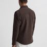 Reiss Chocolate Brown Overshirt Image 3