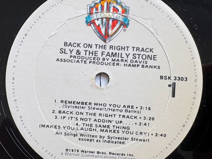 Sly & The Family Stone. US 1st pressing from 1979. Super minty condition with printed inner sleeve.