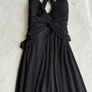 Stunning Black Gown by Laundry Cross Back size 10 Image 6