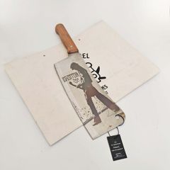 Butcher Knife with Led Zeppelin Engraving Rock Legacy & Cutting Po By Di'Casteelwer