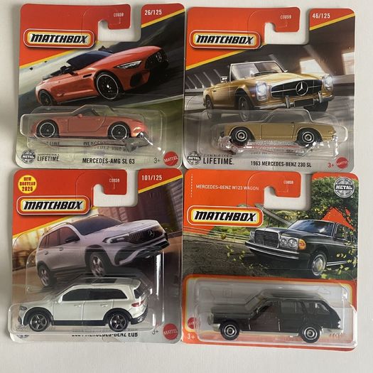 Mercedes AMG SL63/ Benz 230 SL/ EQB/ W123 Wagon - Matchbox Cars