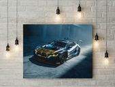 BMW Car printed picture on pvc foamex board