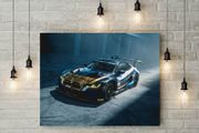 BMW Car printed picture on pvc foamex board