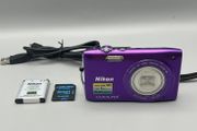 Nikon Coolpix S3300 16MP Digital Camera Purple - Full Kit