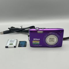 Nikon Coolpix S3300 16MP Digital Camera Purple - Full Kit