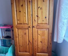 pine wardrobe
