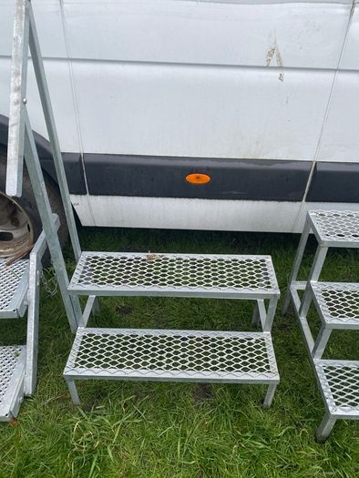 Selection of galvanised steps