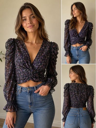 Crop Top,Size S